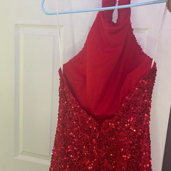 Red sequin dress. XS. - Picture 2 of 2